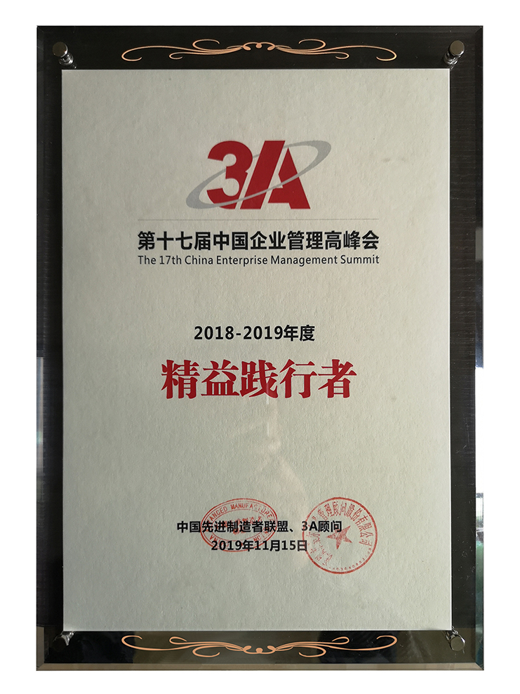 第十七屆中國企業管理高峰會精（jīng）益踐（jiàn）行者